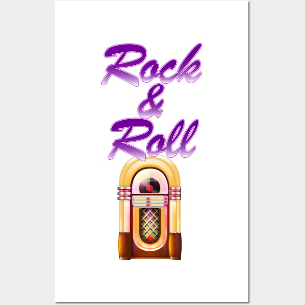 Rock and Roll Jukebox Wall Art by nickemporium1